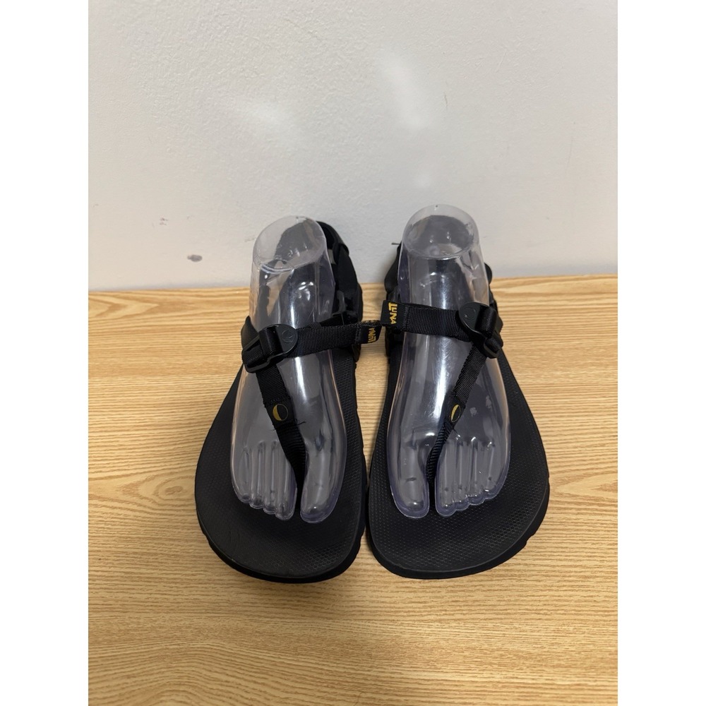 Luna Vibram Barefoot Thong Oso Flaco Winged Sandals Men 8.5/ Women 10.5 Black
